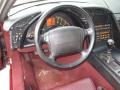 Ruby Red 1993 Chevrolet Corvette 40th Anniversary Coupe Steering Wheel