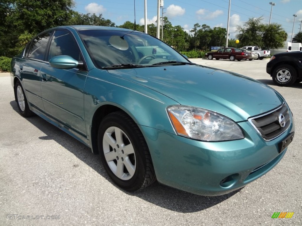 2003 Altima 2.5 S - Mystic Emerald Green / Frost photo #10