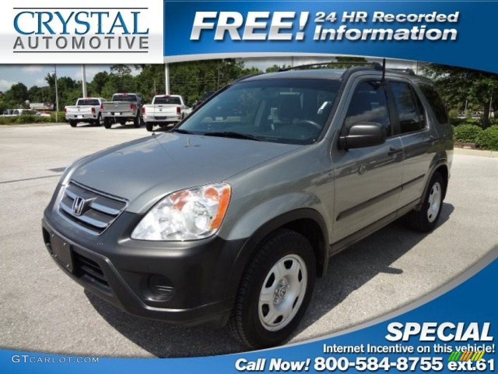 2005 CR-V LX - Silver Moss Metallic / Black photo #1