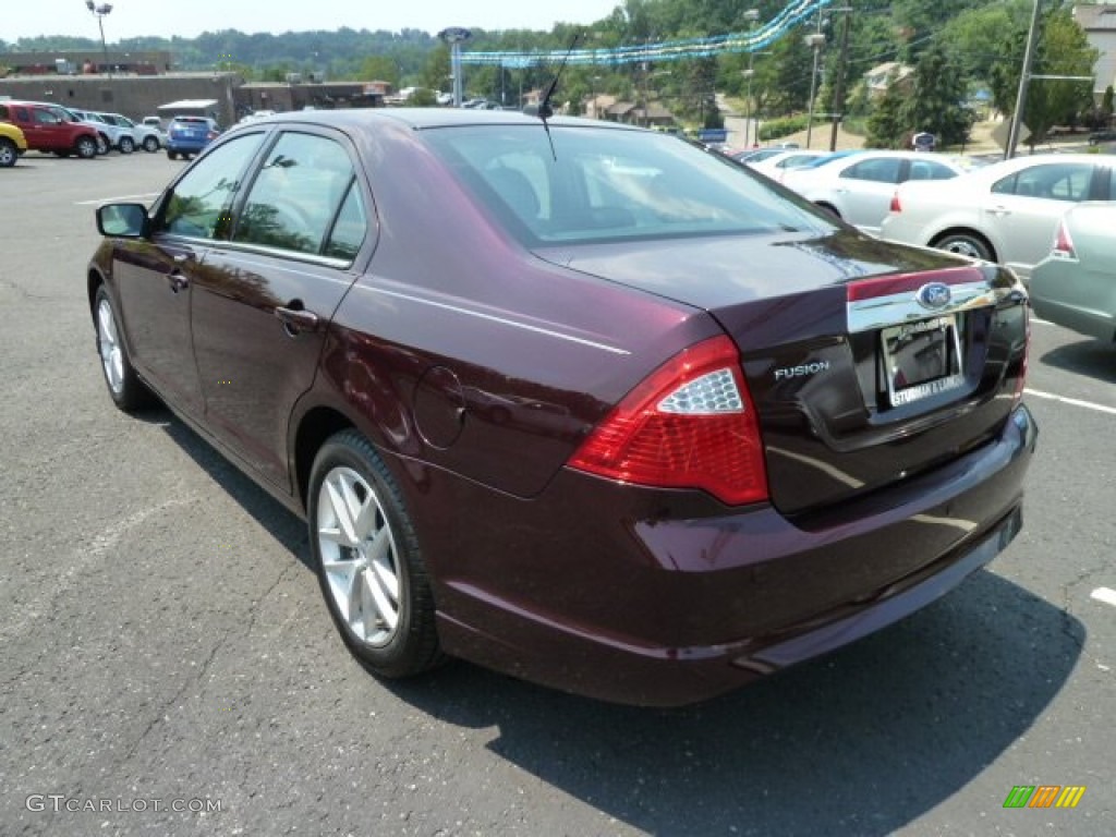 2011 Fusion SEL - Bordeaux Reserve Metallic / Charcoal Black photo #4