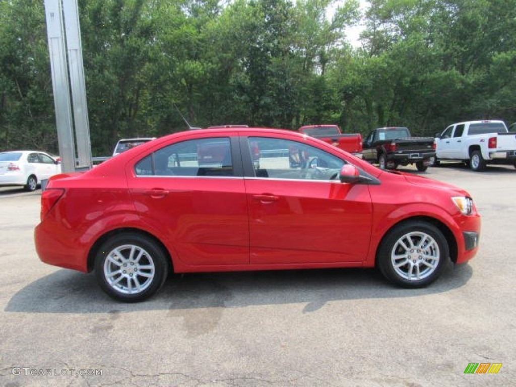 2012 Sonic LT Sedan - Crystal Red Tintcoat / Dark Pewter/Dark Titanium photo #4