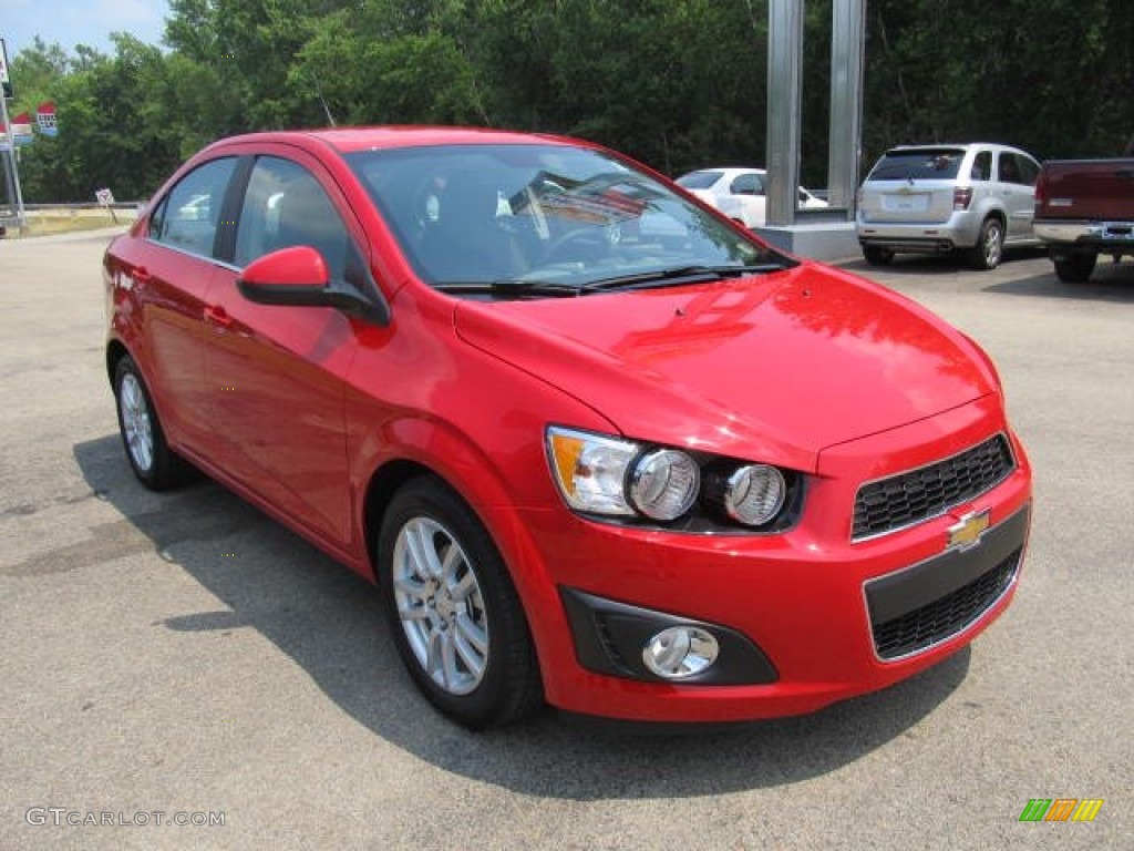 2012 Sonic LT Sedan - Crystal Red Tintcoat / Dark Pewter/Dark Titanium photo #5