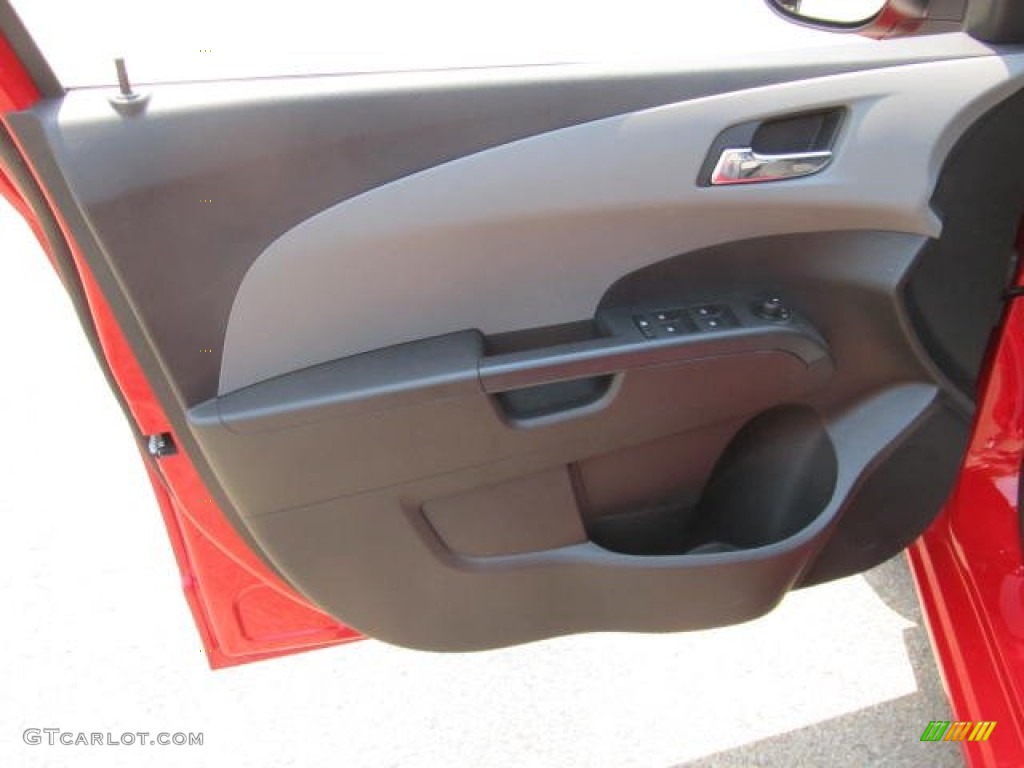2012 Sonic LT Sedan - Crystal Red Tintcoat / Dark Pewter/Dark Titanium photo #7