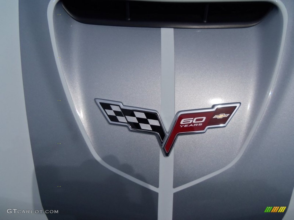 2013 Corvette Grand Sport Coupe - Arctic White/60th Anniversary Pearl Silver Blue Stripes / Diamond Blue/60th Anniversary Design Package photo #19