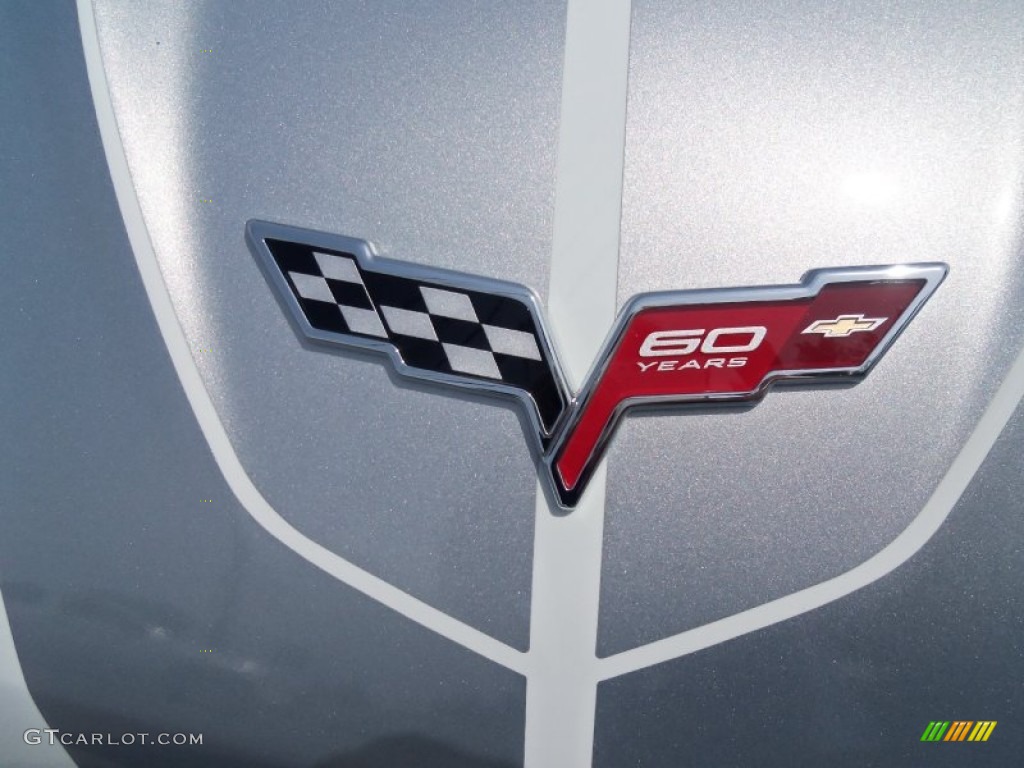 2013 Corvette Grand Sport Coupe - Arctic White/60th Anniversary Pearl Silver Blue Stripes / Diamond Blue/60th Anniversary Design Package photo #10