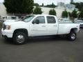 Summit White - Sierra 3500HD Denali Crew Cab 4x4 Dually Photo No. 1