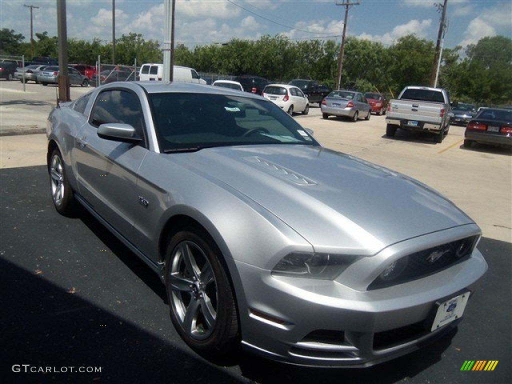 2013 Mustang GT Premium Coupe - Ingot Silver Metallic / Charcoal Black photo #7
