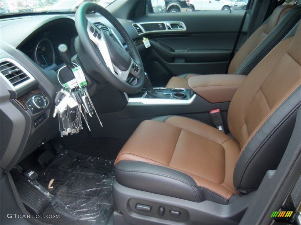 Pecan/Charcoal Black Interior 2013 Ford Explorer Limited Photo #67431402