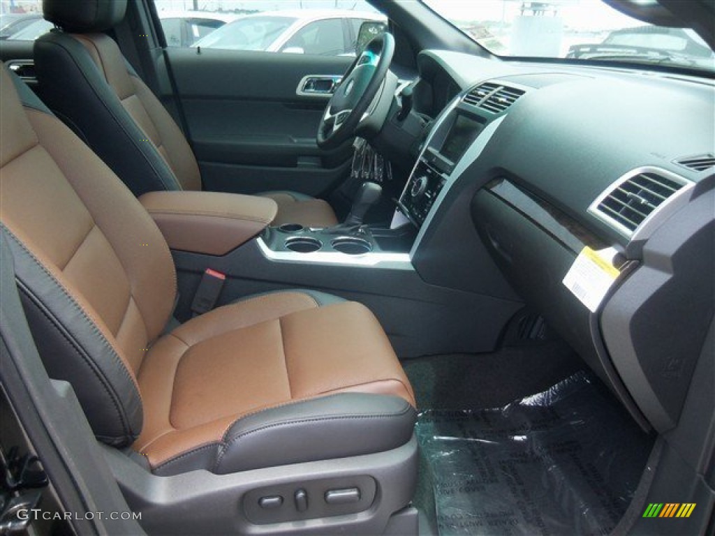 Pecan/Charcoal Black Interior 2013 Ford Explorer Limited Photo #67431411