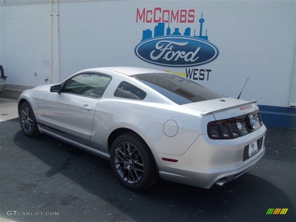 2013 Mustang V6 Premium Coupe - Ingot Silver Metallic / Charcoal Black photo #3