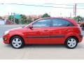 Tropical Red 2007 Kia Rio Rio5 SX Hatchback Exterior