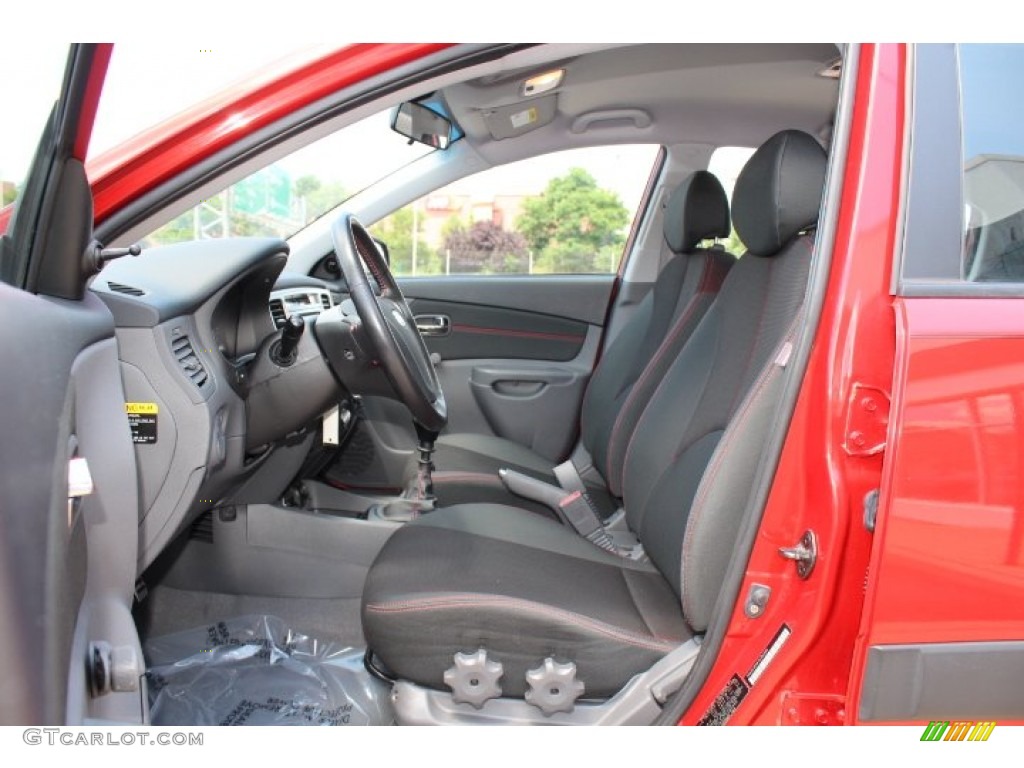 Gray Interior 2007 Kia Rio Rio5 SX Hatchback Photo #67432296