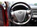 2007 Kia Rio Gray Interior Steering Wheel Photo