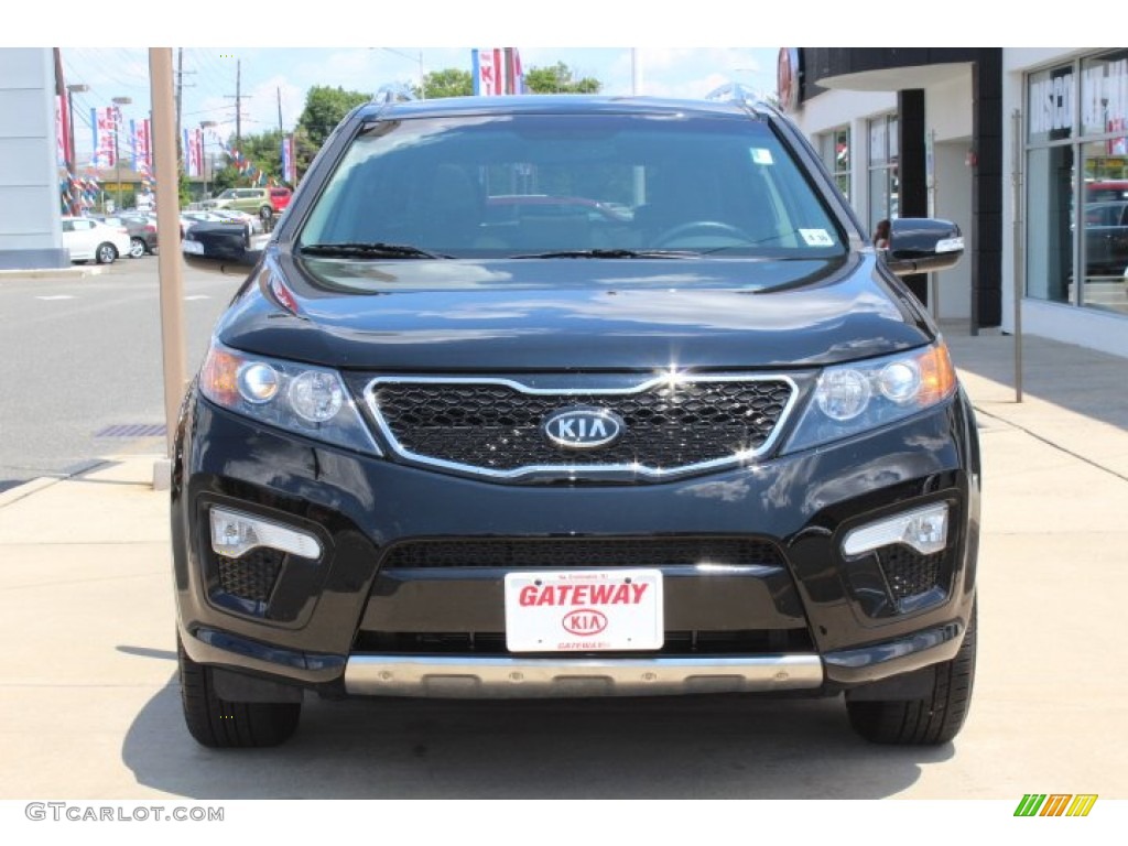 2011 Sorento SX V6 AWD - Ebony Black / Black photo #2