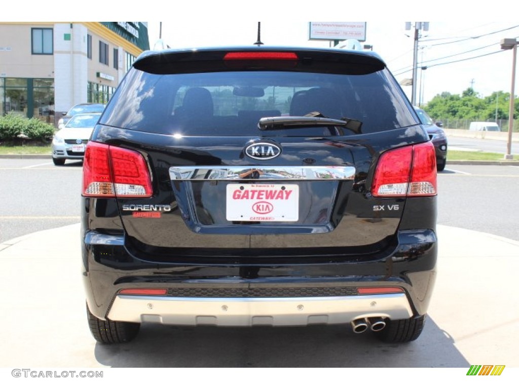 2011 Sorento SX V6 AWD - Ebony Black / Black photo #6