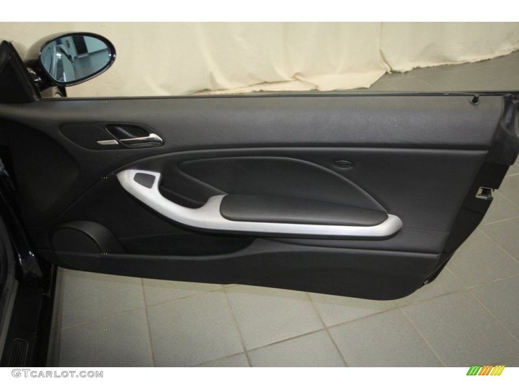 2006 BMW M3 Convertible Black Door Panel Photo #67432461