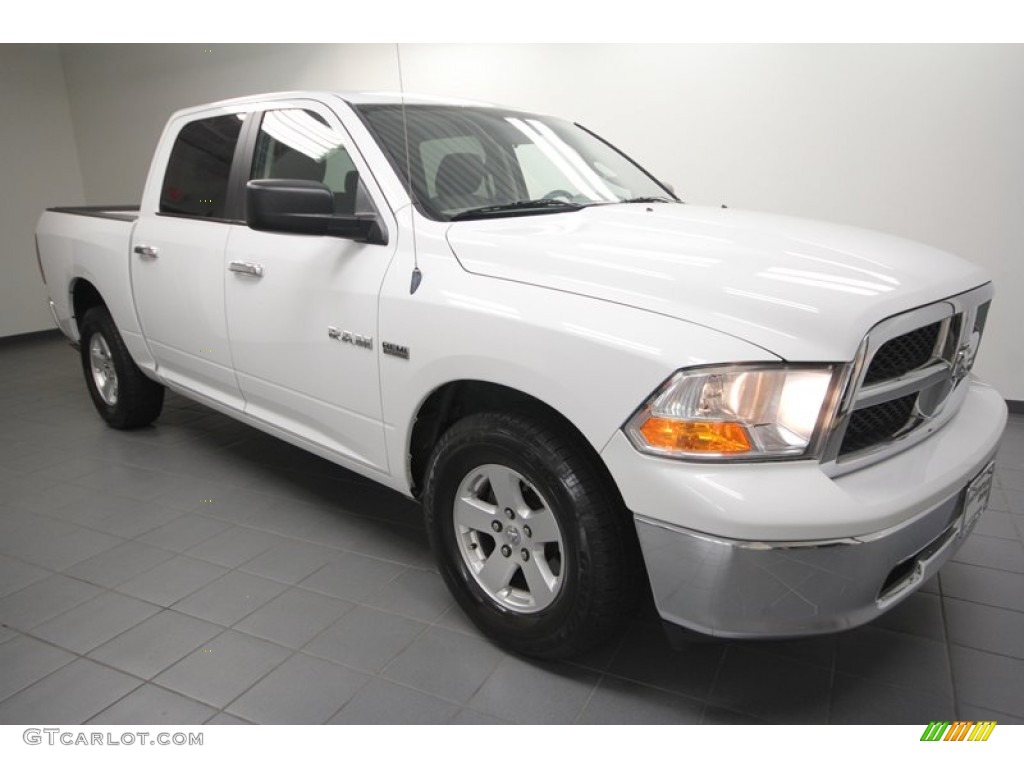 2010 Ram 1500 SLT Crew Cab - Stone White / Dark Slate/Medium Graystone photo #1