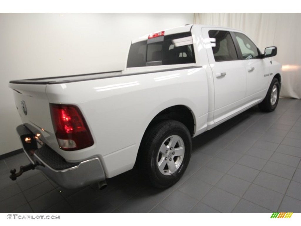 2010 Ram 1500 SLT Crew Cab - Stone White / Dark Slate/Medium Graystone photo #10