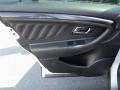 SHO Charcoal Black Leather 2013 Ford Taurus SHO AWD Door Panel
