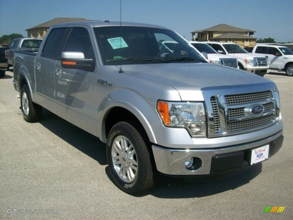 2012 F150 Lariat SuperCrew - Ingot Silver Metallic / Black photo #1