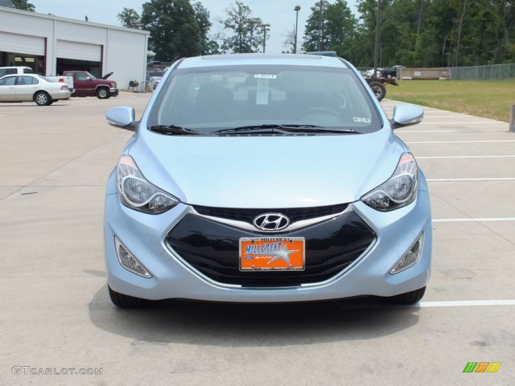 2013 Elantra Coupe SE - Blue Sky Metallic / Gray photo #10