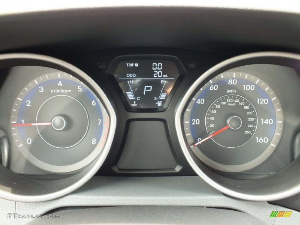 2013 Hyundai Elantra Coupe SE Gauges Photo #67433859