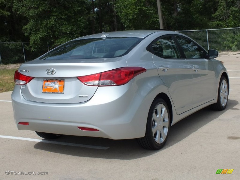 2013 Elantra Limited - Shimmering Air Silver / Gray photo #5