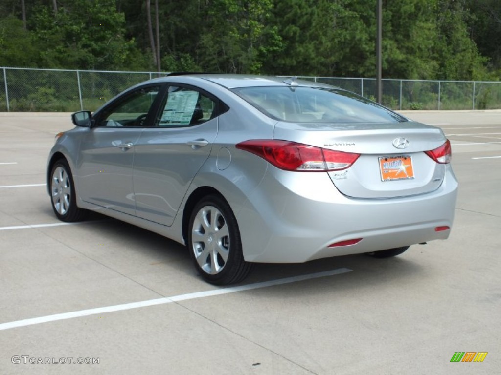 2013 Elantra Limited - Shimmering Air Silver / Gray photo #7