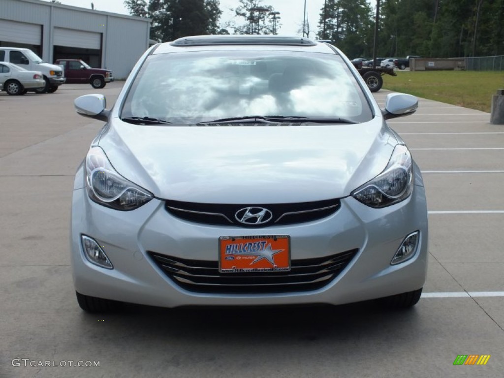 2013 Elantra Limited - Shimmering Air Silver / Gray photo #10
