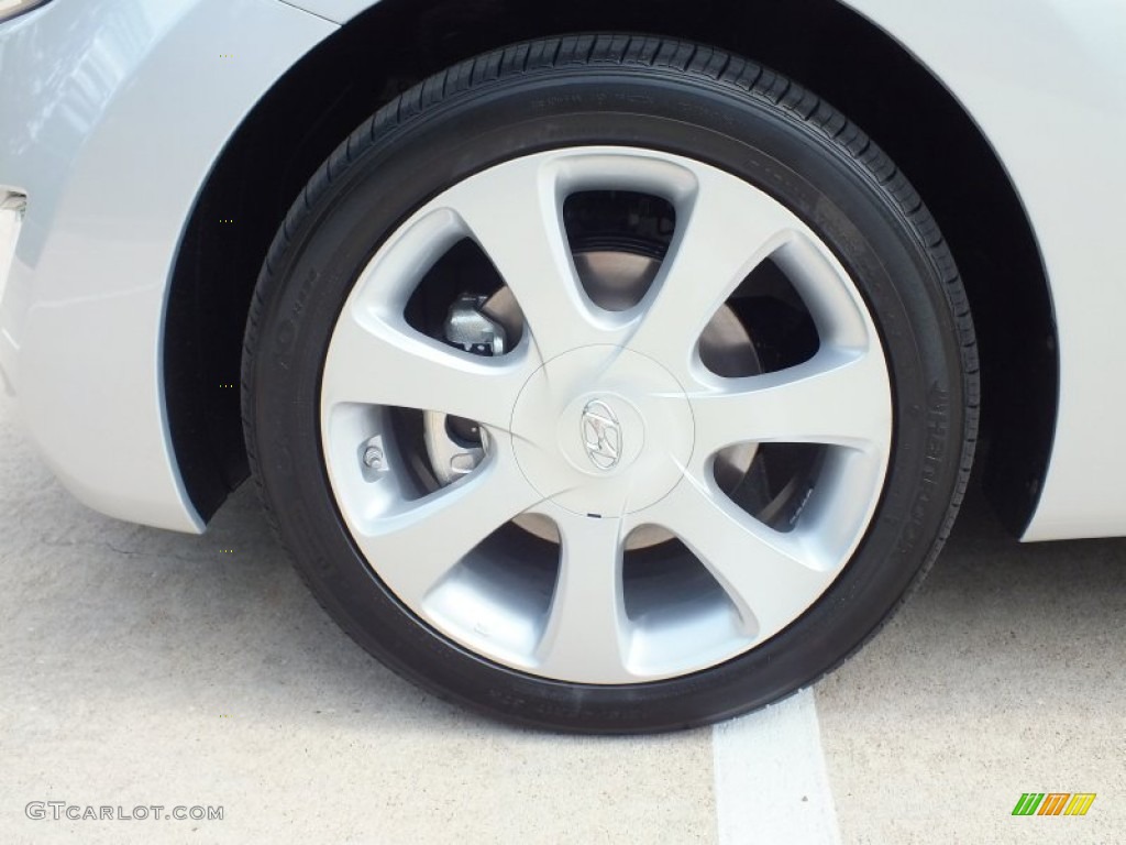 2013 Elantra Limited - Shimmering Air Silver / Gray photo #12