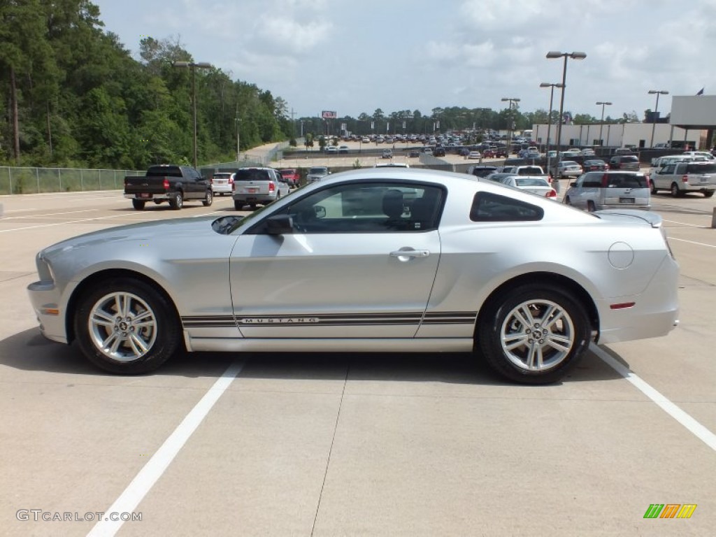 2013 Mustang V6 Coupe - Ingot Silver Metallic / Charcoal Black photo #8