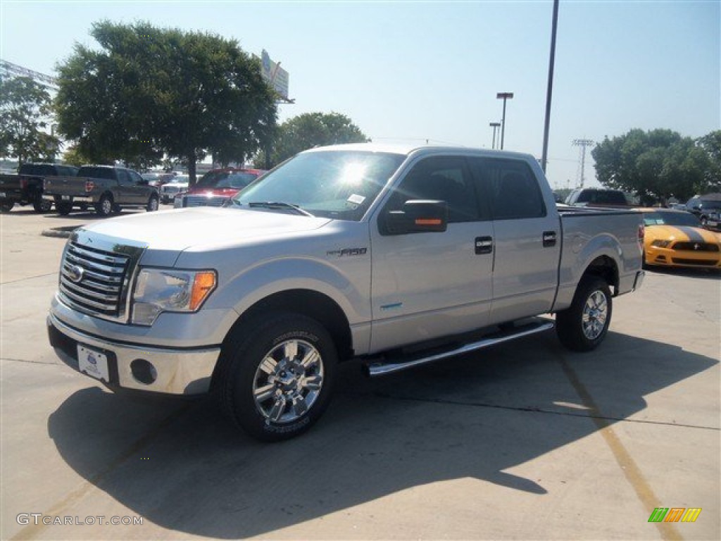 2012 F150 XLT SuperCrew - Ingot Silver Metallic / Steel Gray photo #19