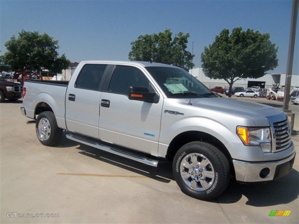 2012 F150 XLT SuperCrew - Ingot Silver Metallic / Steel Gray photo #25