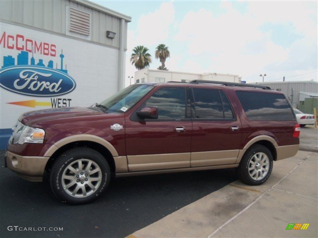 2012 Expedition EL King Ranch - Autumn Red Metallic / Chaparral photo #1