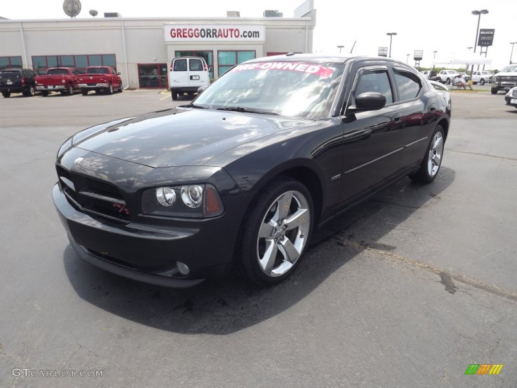 2008 Brilliant Black Crystal Pearl Dodge Charger R T