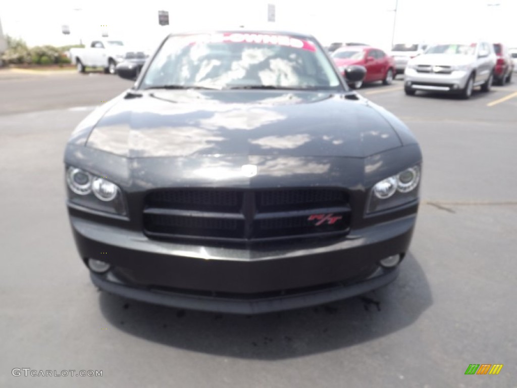 2008 Charger R/T - Brilliant Black Crystal Pearl / Dark Slate Gray photo #2