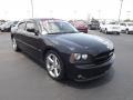 2008 Brilliant Black Crystal Pearl Dodge Charger R/T  photo #3