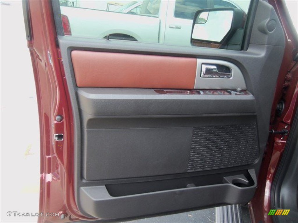 2012 Ford Expedition EL King Ranch Chaparral Door Panel Photo #67436238