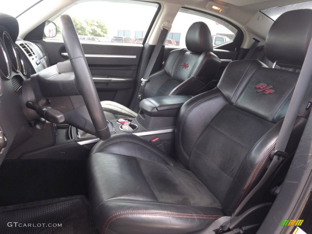 2008 Charger R/T - Brilliant Black Crystal Pearl / Dark Slate Gray photo #13