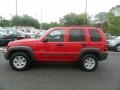 2004 Flame Red Jeep Liberty Sport 4x4  photo #2