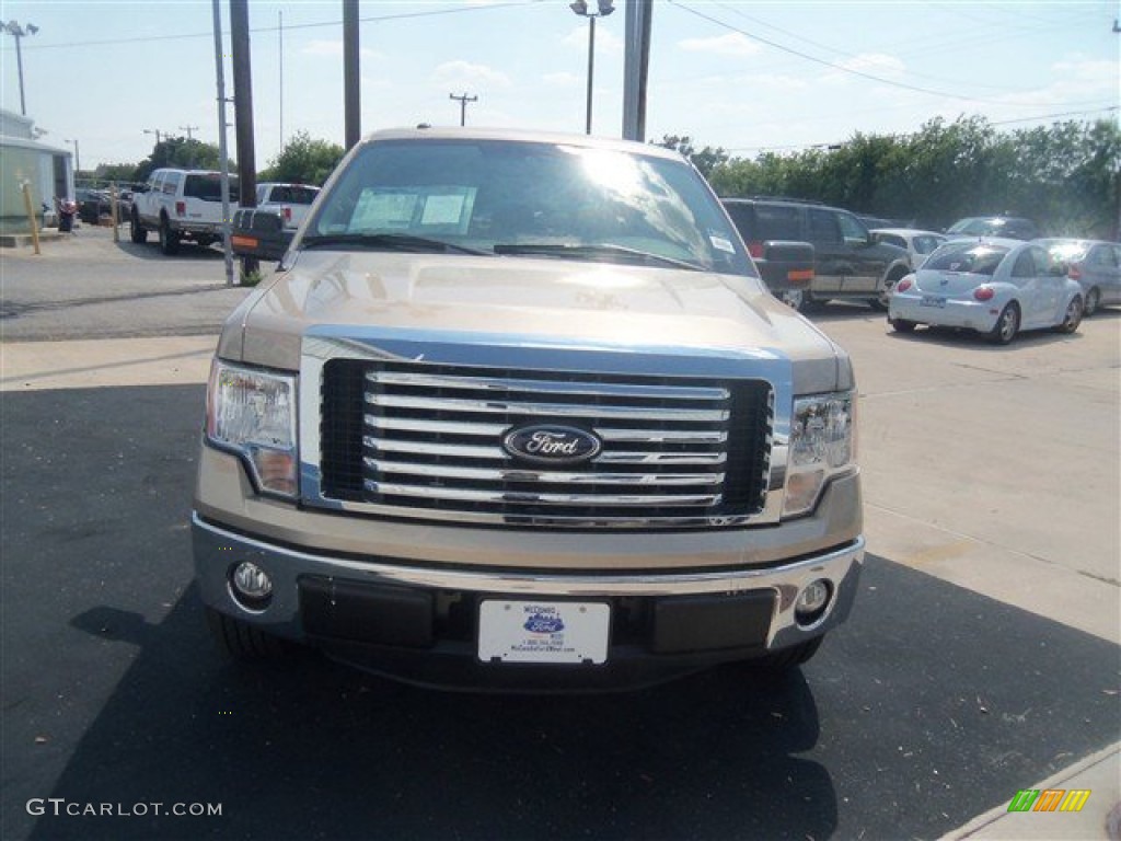 2012 F150 XLT SuperCrew - Pale Adobe Metallic / Pale Adobe photo #8