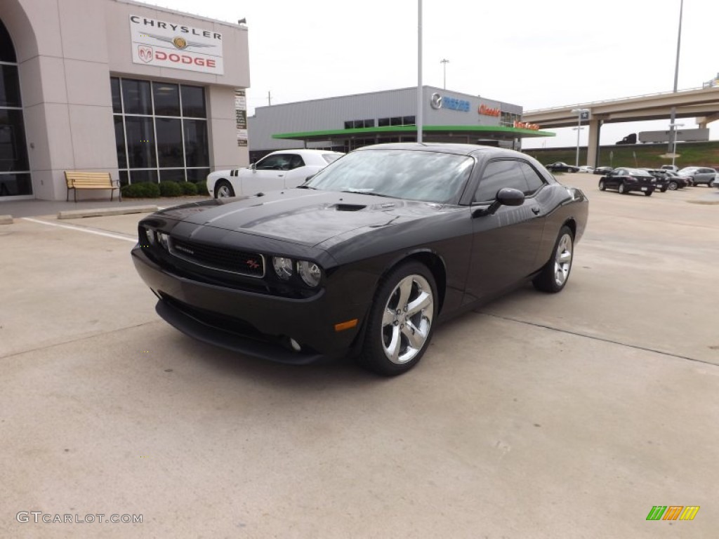 2012 Challenger R/T Plus - Pitch Black / Dark Slate Gray photo #1