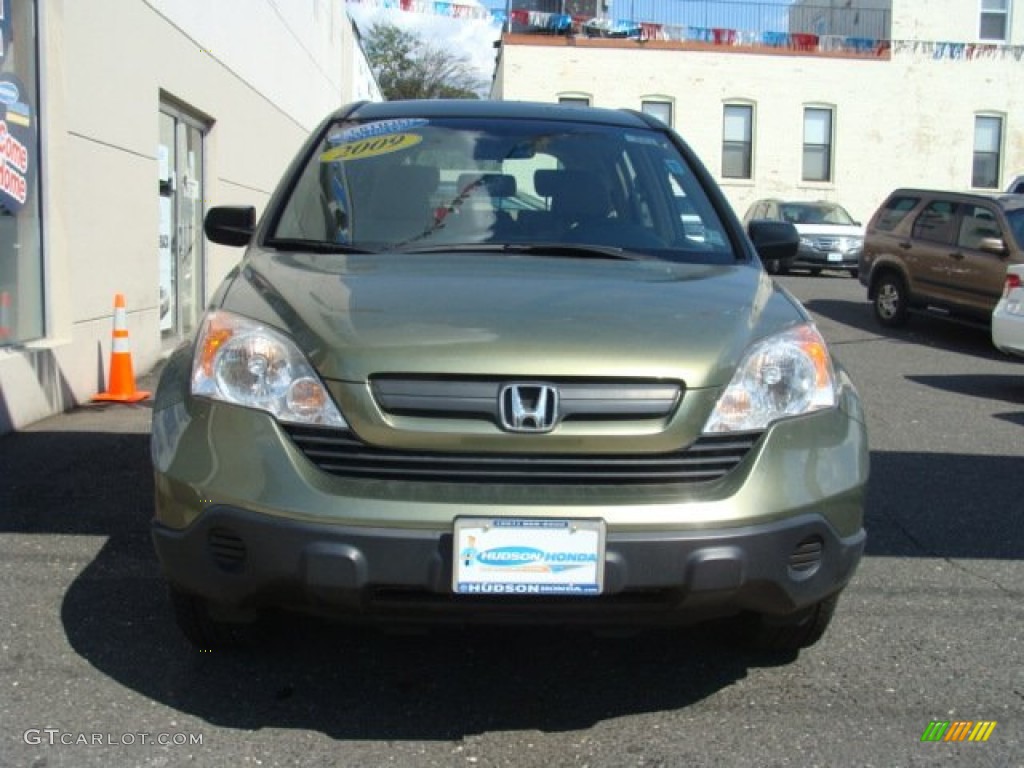 2009 CR-V LX 4WD - Green Tea Metallic / Ivory photo #2