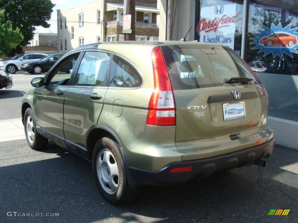 2009 CR-V LX 4WD - Green Tea Metallic / Ivory photo #4