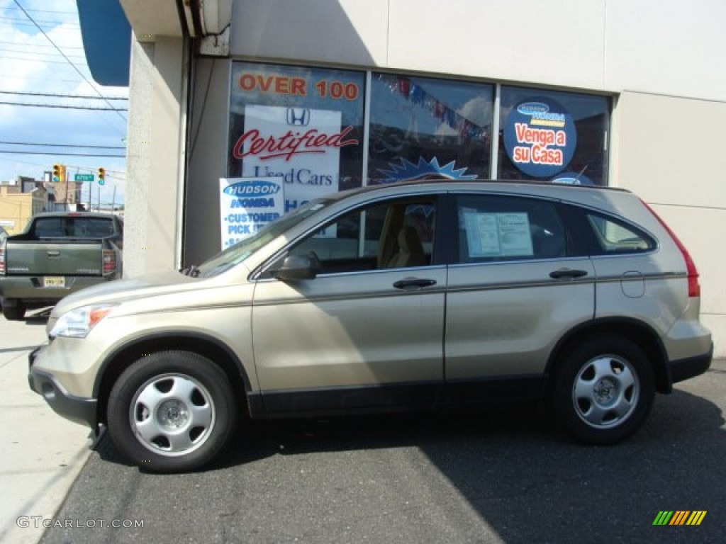 2009 CR-V LX 4WD - Borrego Beige Metallic / Ivory photo #3