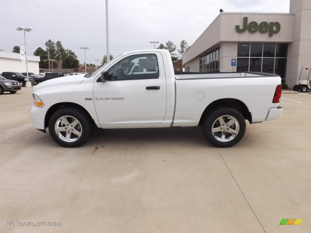 2012 Ram 1500 Express Regular Cab - Bright White / Dark Slate Gray/Medium Graystone photo #2