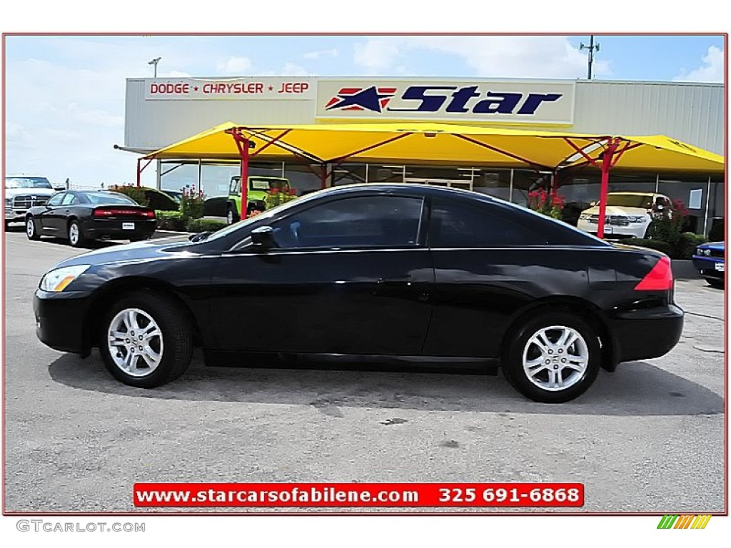 2006 Accord EX Coupe - Nighthawk Black Pearl / Black photo #2