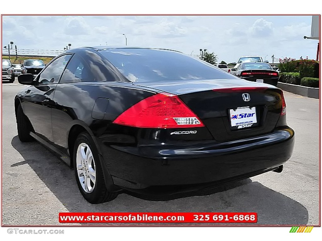 2006 Accord EX Coupe - Nighthawk Black Pearl / Black photo #3