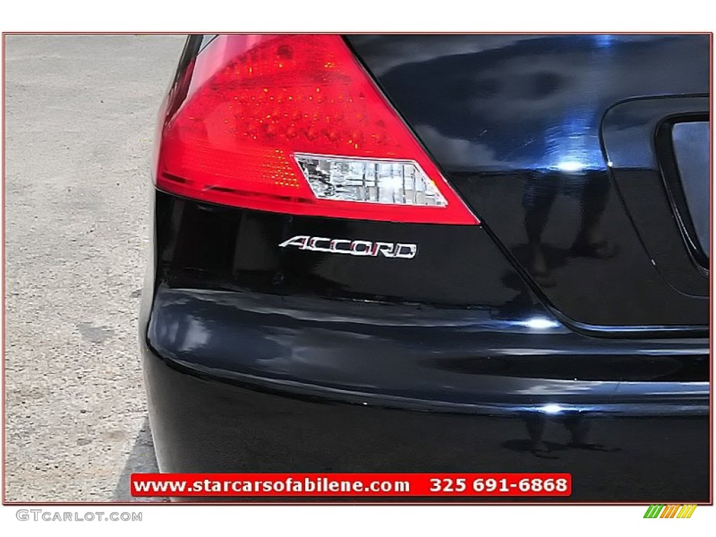 2006 Accord EX Coupe - Nighthawk Black Pearl / Black photo #4