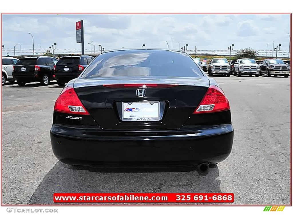 2006 Accord EX Coupe - Nighthawk Black Pearl / Black photo #5